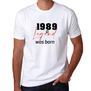 Personalised Year A Legend Was Born Men's T-shirt