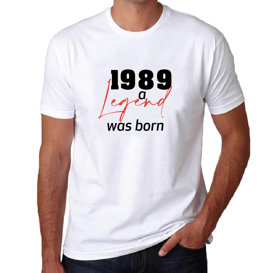 Personalised Year A Legend Was Born Men's T-shirt