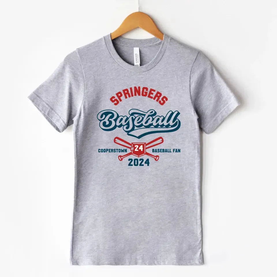 Personalized Baseball Team Fan Unisex T-shirt