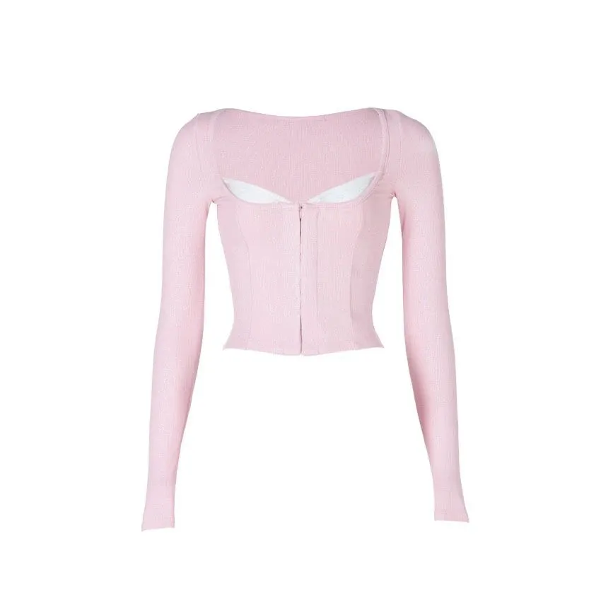 Pink & Gray Knit Suit
