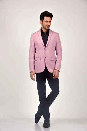 Pink Knitted Blazer