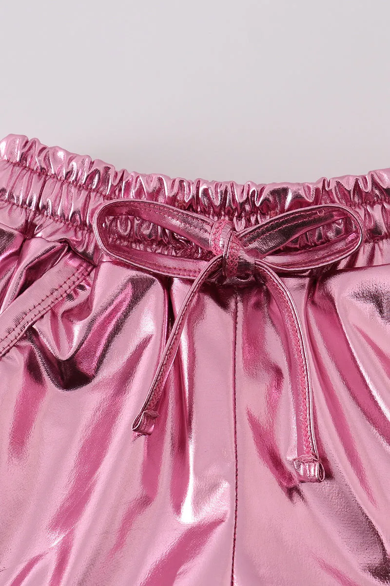 Pink laser shorts