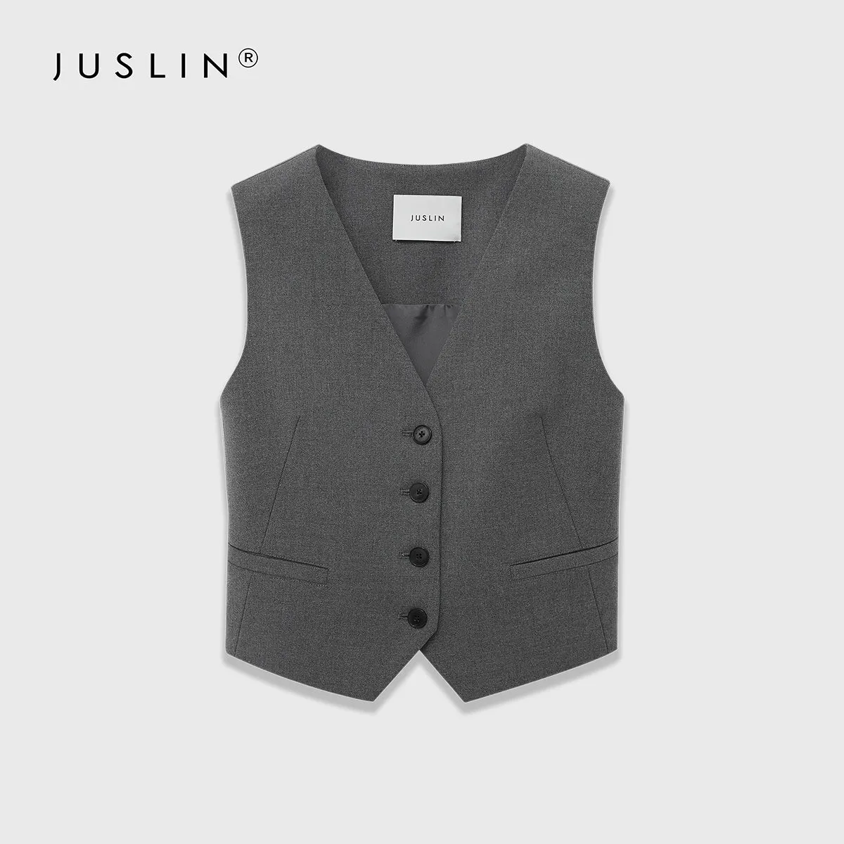 Pinstripe Vest and Skirt Set