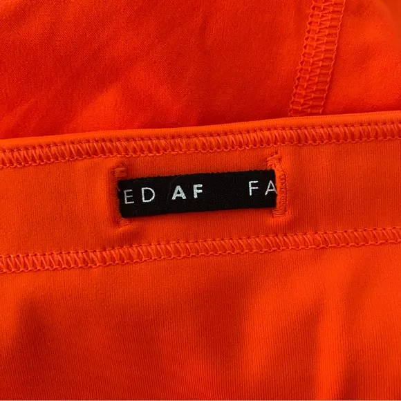 PLUS Athleta X Allyson Felix NEW Legend Run With It Neon Hor Orange Shorts 1X 3X