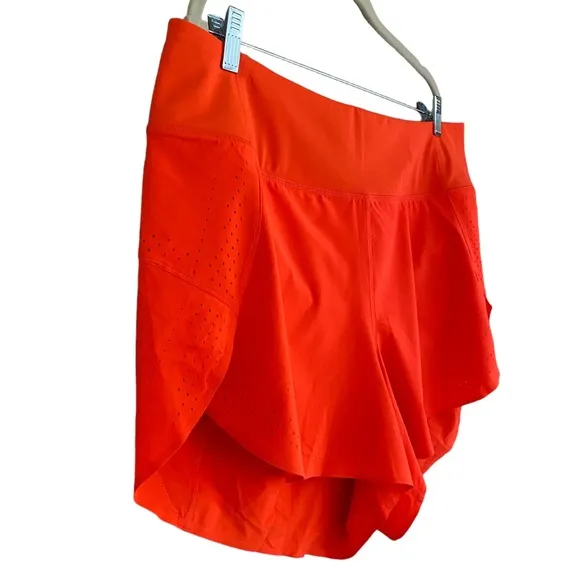PLUS Athleta X Allyson Felix NEW Legend Run With It Neon Hor Orange Shorts 1X 3X