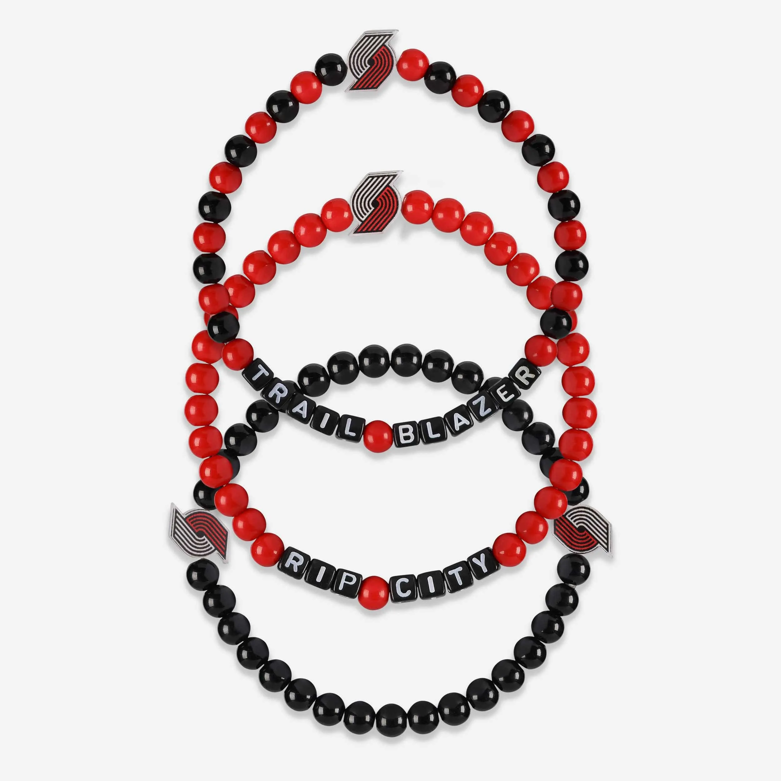 Portland Trail Blazers 3 Pack Beaded Friendship Bracelet