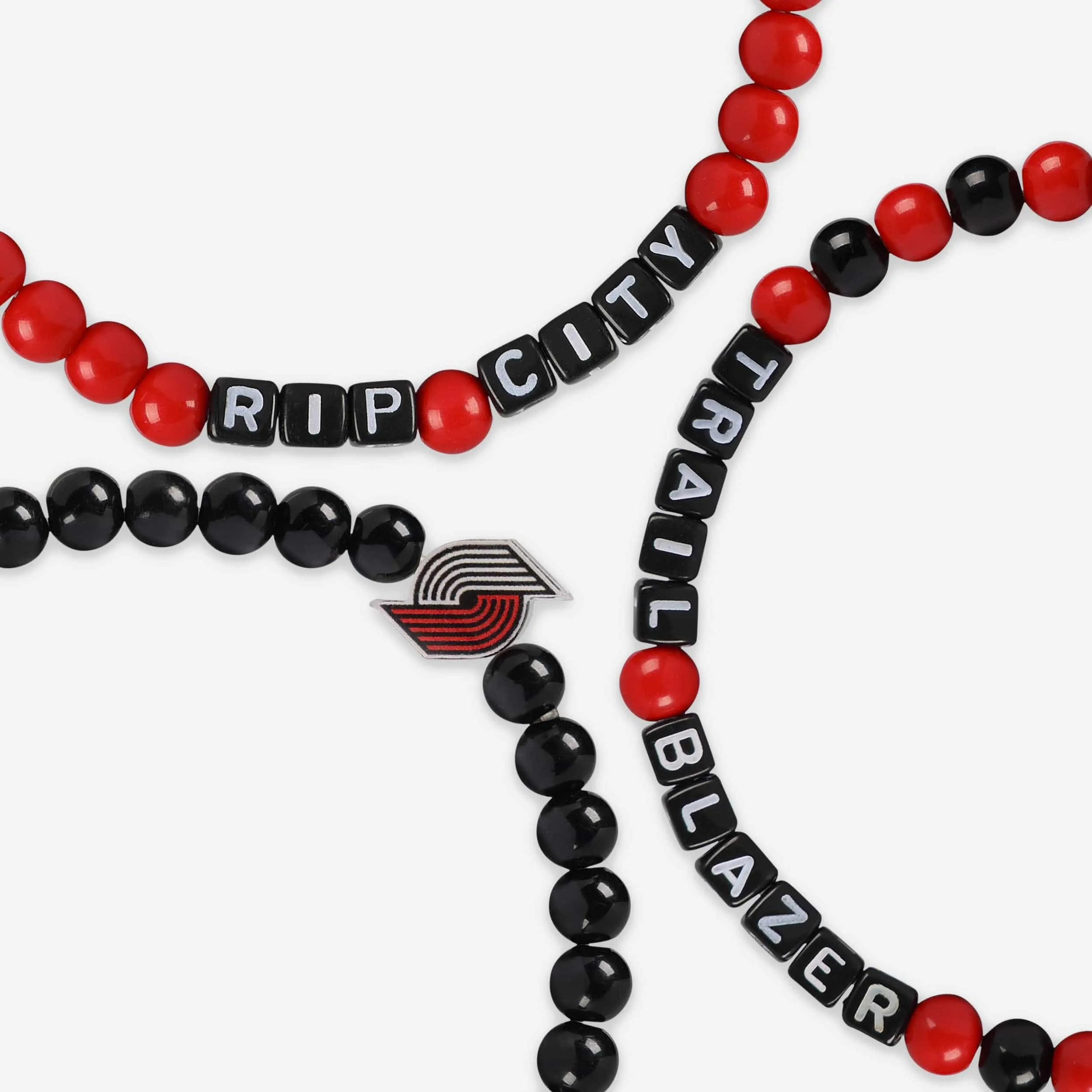Portland Trail Blazers 3 Pack Beaded Friendship Bracelet