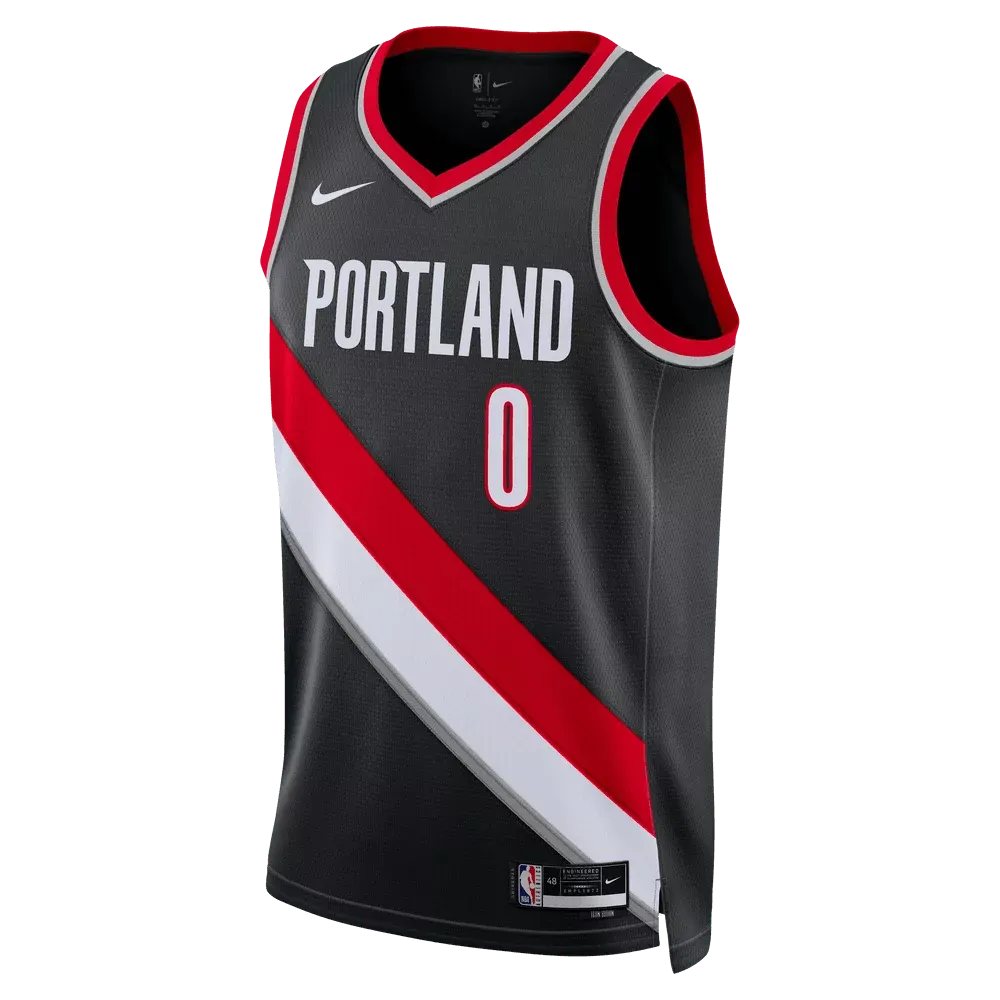 Portland Trail Blazers Damian Lillard 22/23 Icon Edition Swingman Jersey