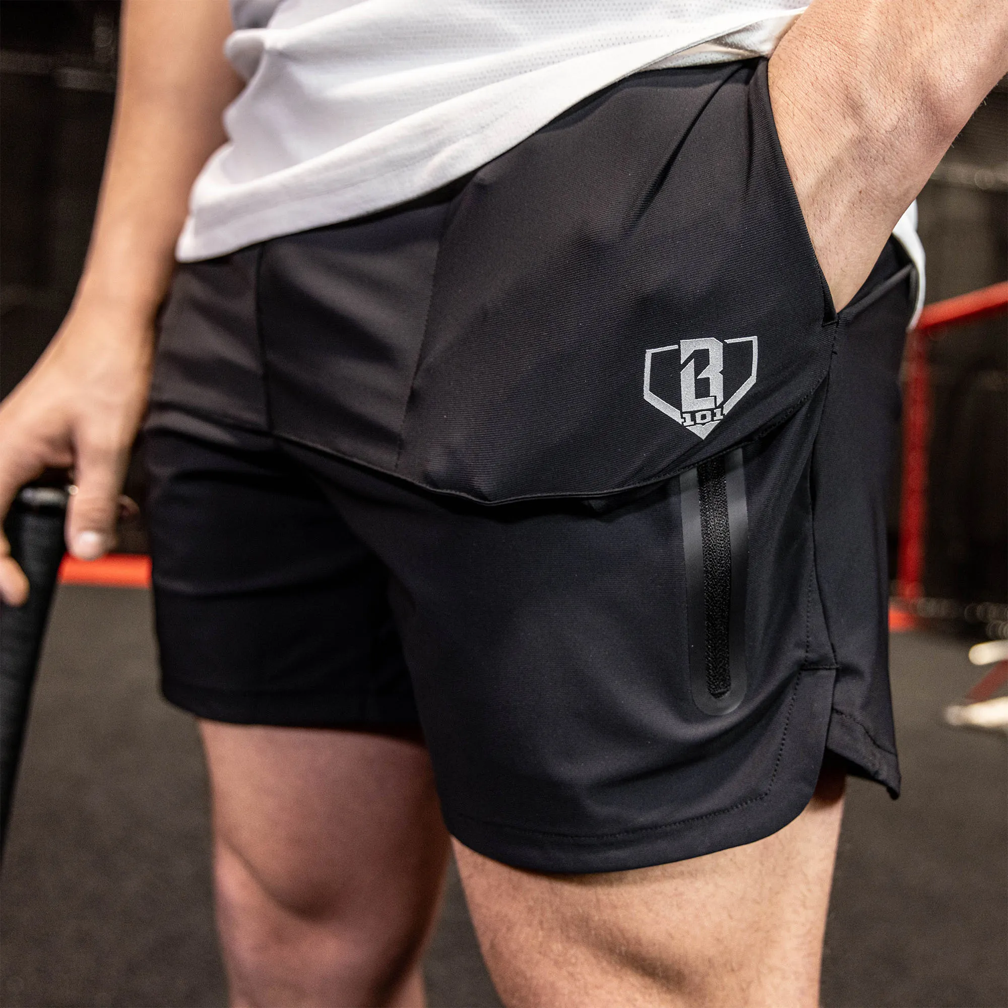 Pro Series Overlay Youth Shorts - Black