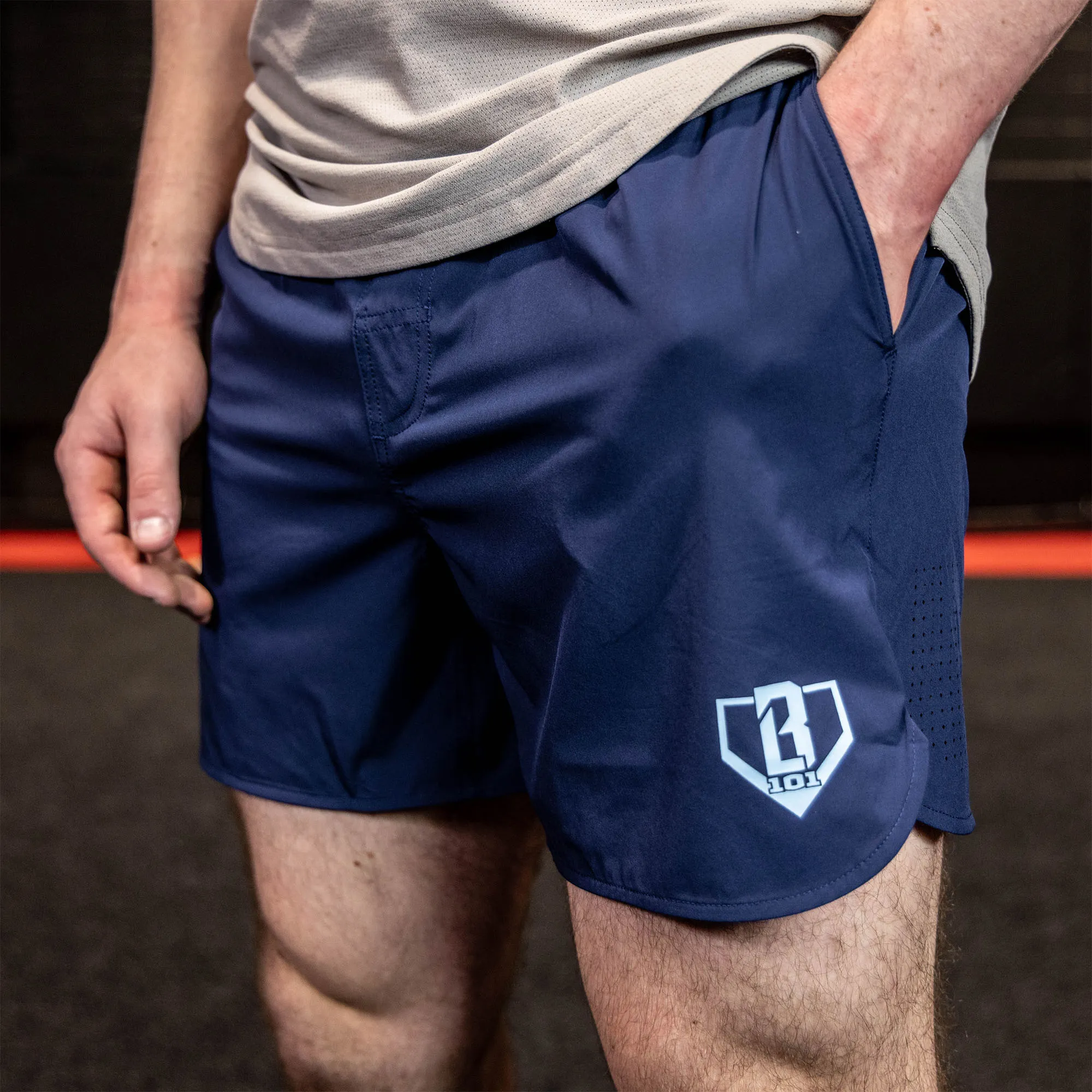 Pro Series Shorts - Navy/Light Blue