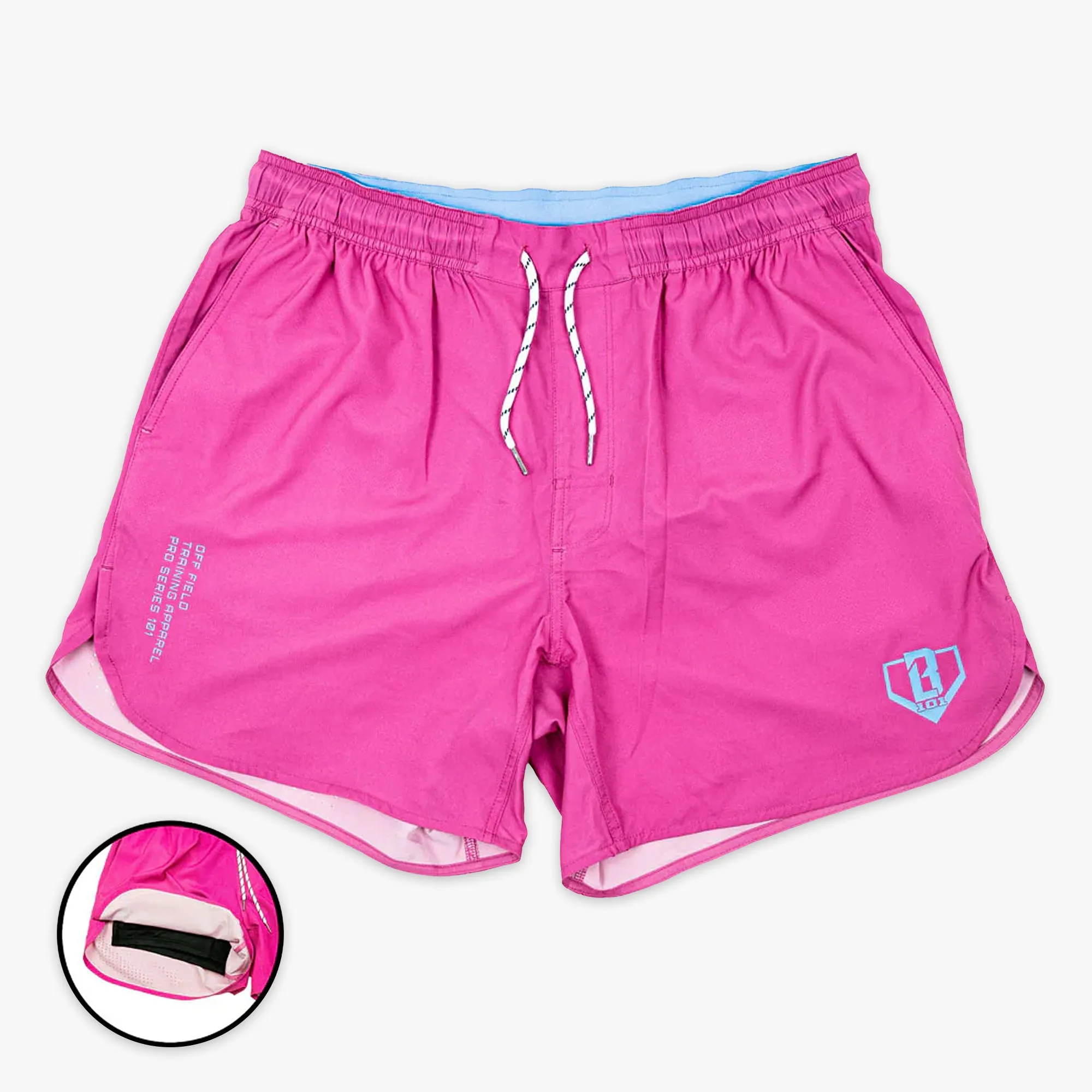 Pro Series Shorts with Liner - Pink