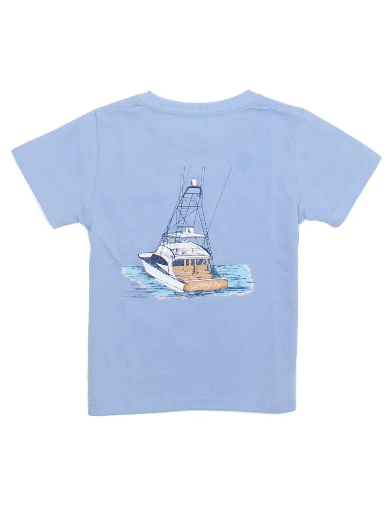 Properly Tied Boys Deep Waters SS Tee - Light Blue