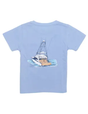 Properly Tied Boys Deep Waters SS Tee - Light Blue