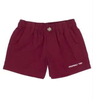 Properly Tied Boys Mallard Short - Maroon