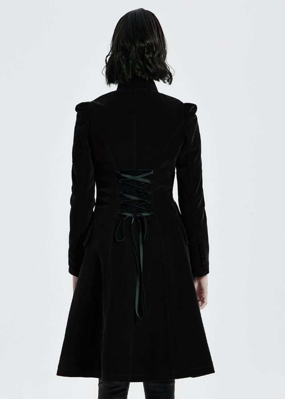 Punk Rave Selene Velvet Jas Zwart