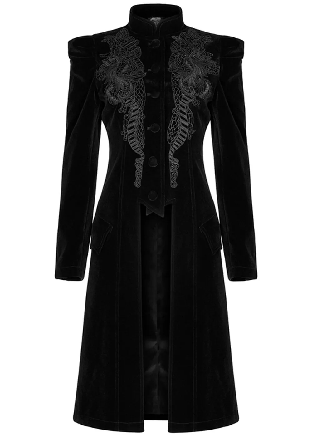 Punk Rave Selene Velvet Jas Zwart