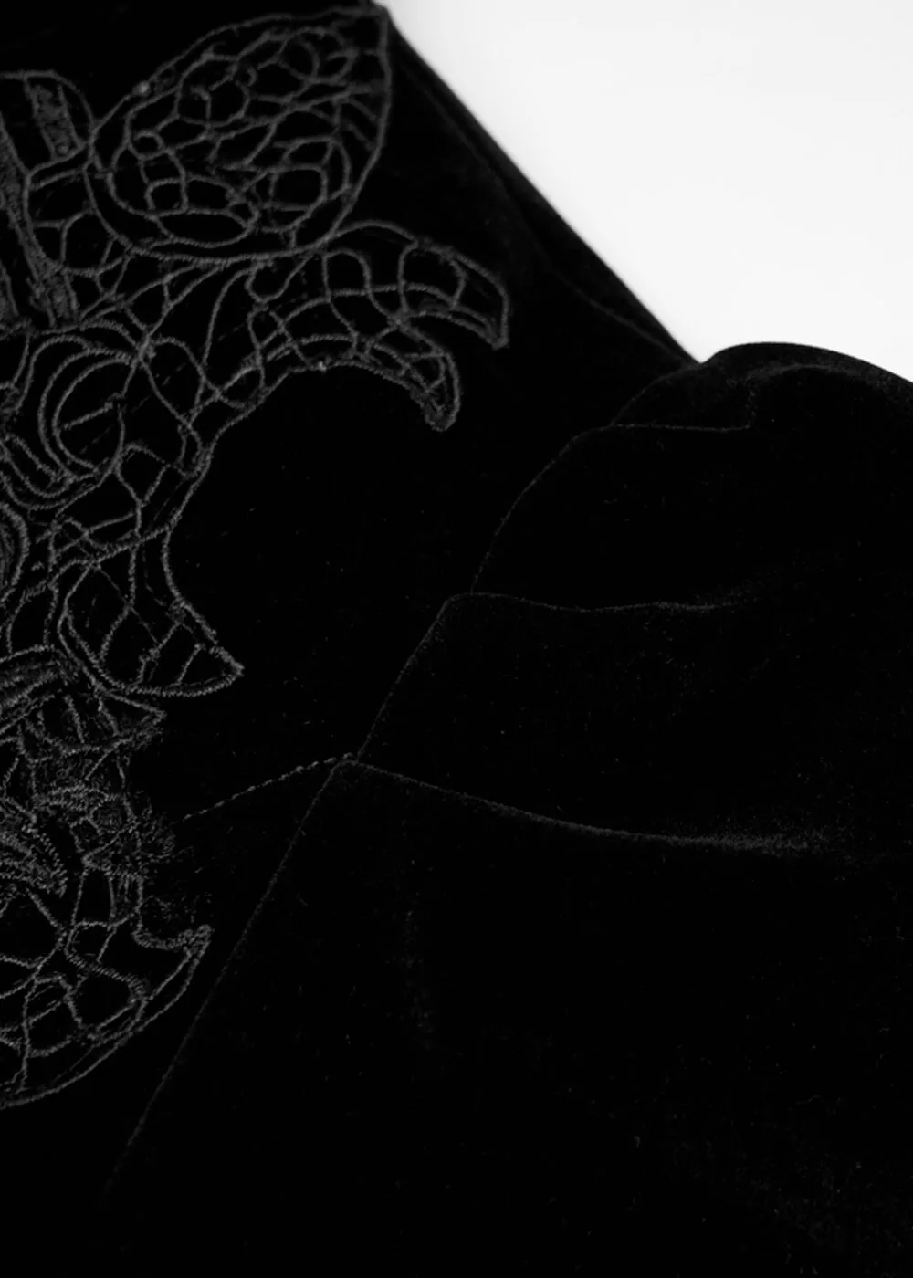 Punk Rave Selene Velvet Jas Zwart
