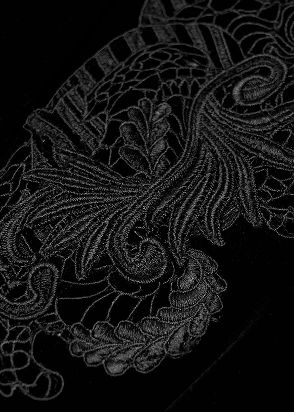 Punk Rave Selene Velvet Jas Zwart