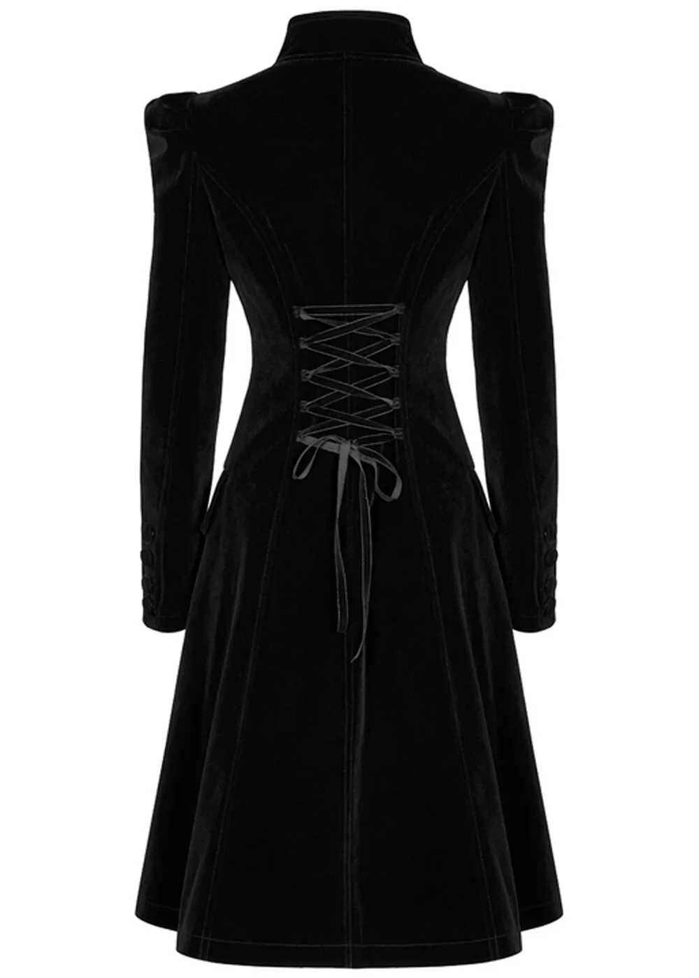 Punk Rave Selene Velvet Jas Zwart