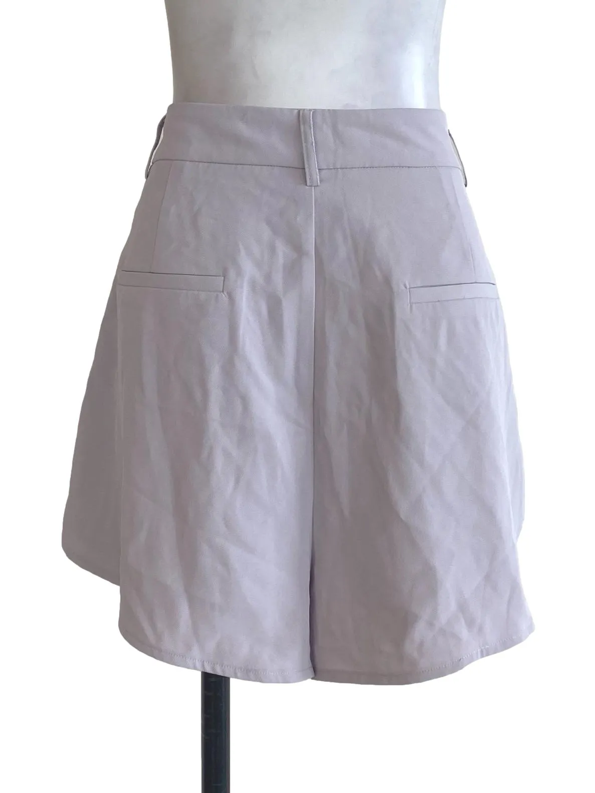 Purple Box Pleated Shorts