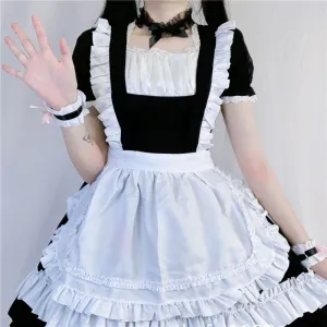 "CUTE LOLITA BLACK  WHITE MAID" OUTFIT N122903