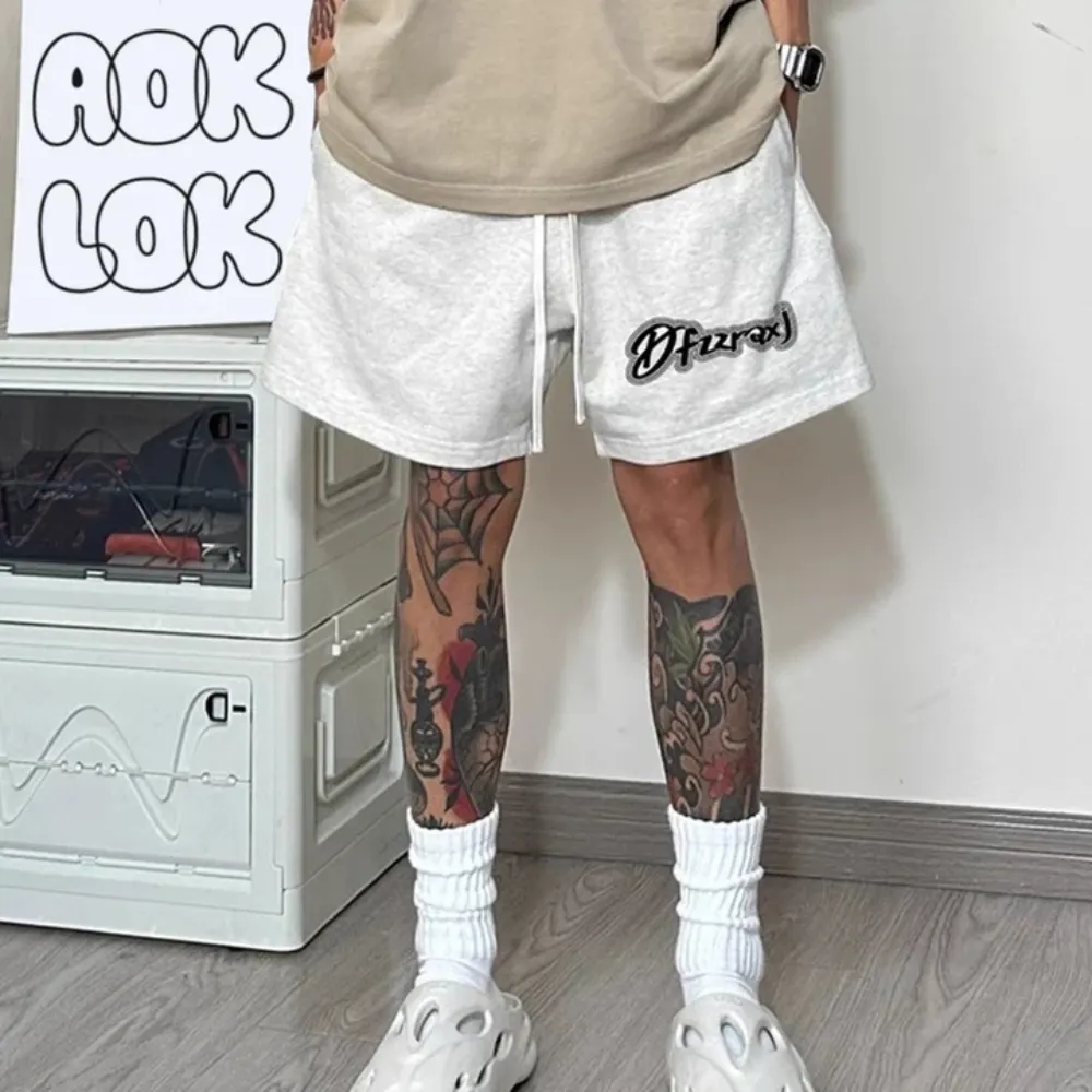 "Random Black Letters" Shorts