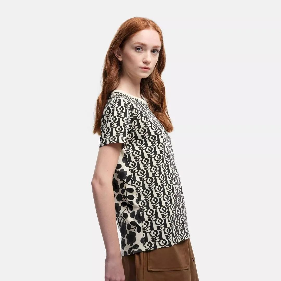 Regatta Orla Kiely Cotton Short Sleeve Tee - Stem In Vase Black