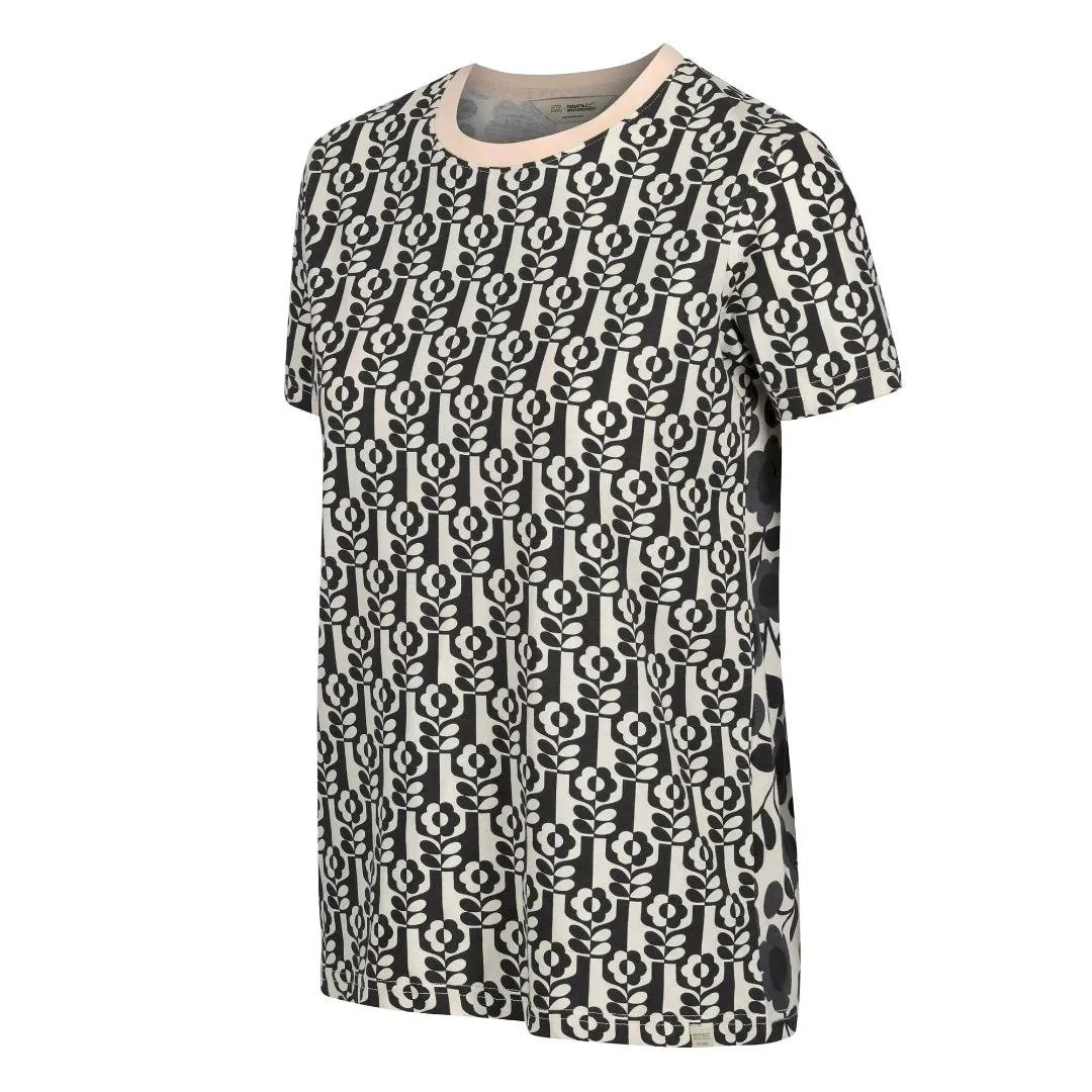Regatta Orla Kiely Cotton Short Sleeve Tee - Stem In Vase Black