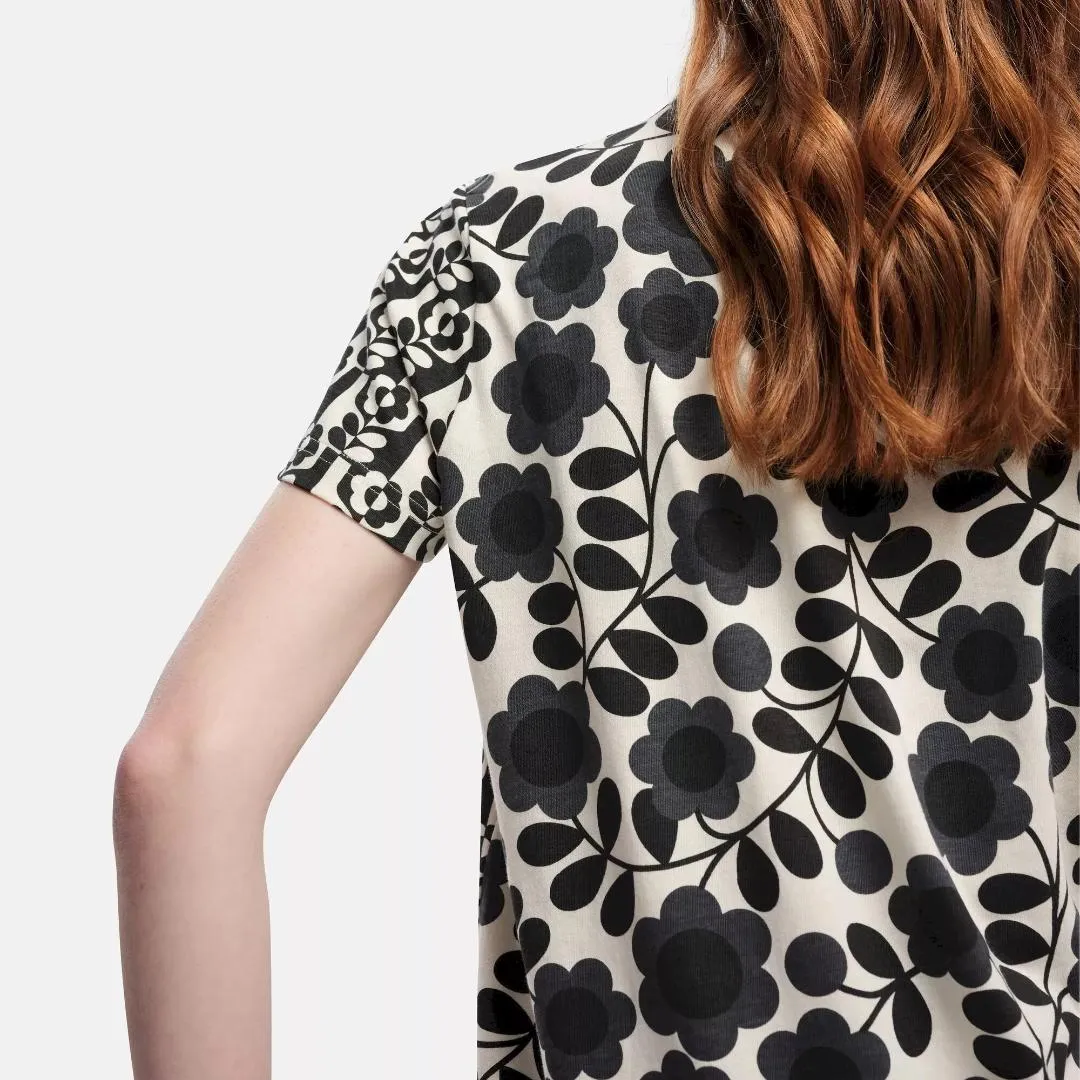 Regatta Orla Kiely Cotton Short Sleeve Tee - Stem In Vase Black