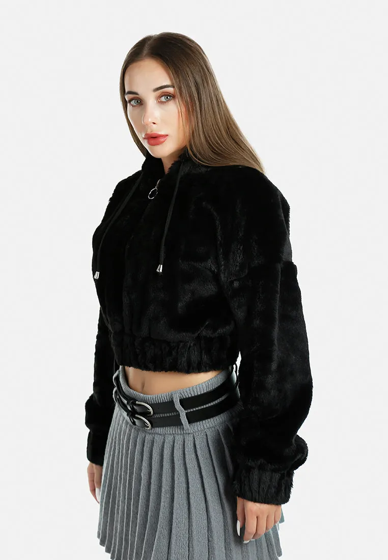 Relaxed Off Shoulder Hooded Jacket By RUW