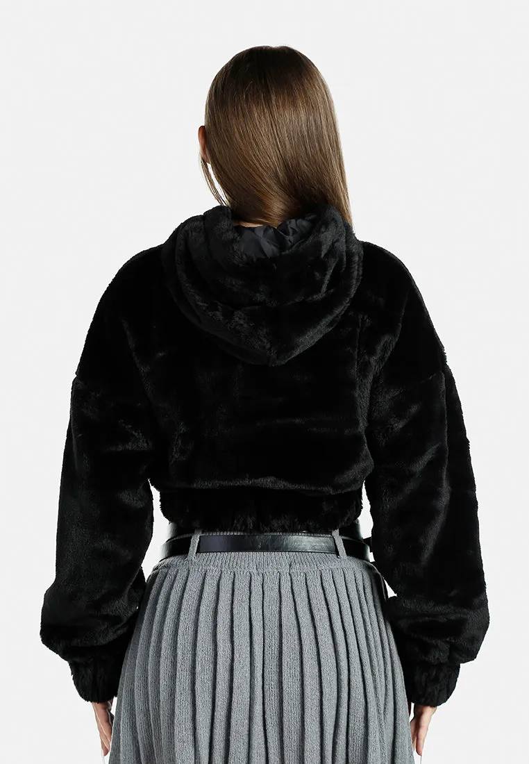Relaxed Off Shoulder Hooded Jacket By RUW