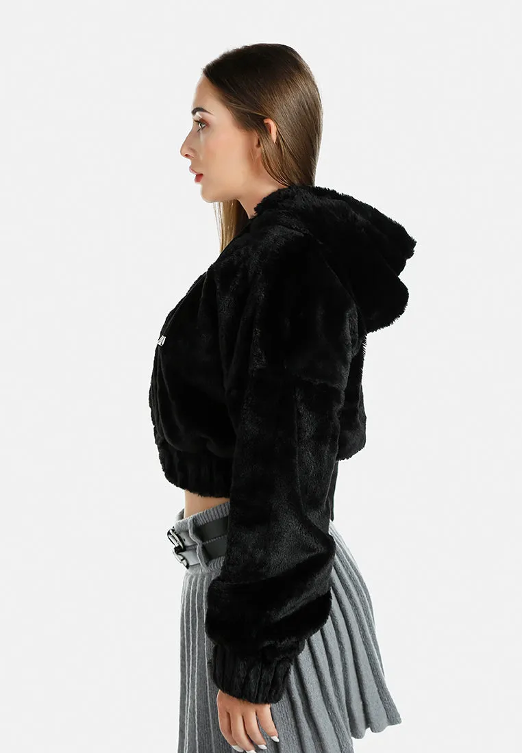 Relaxed Off Shoulder Hooded Jacket By RUW