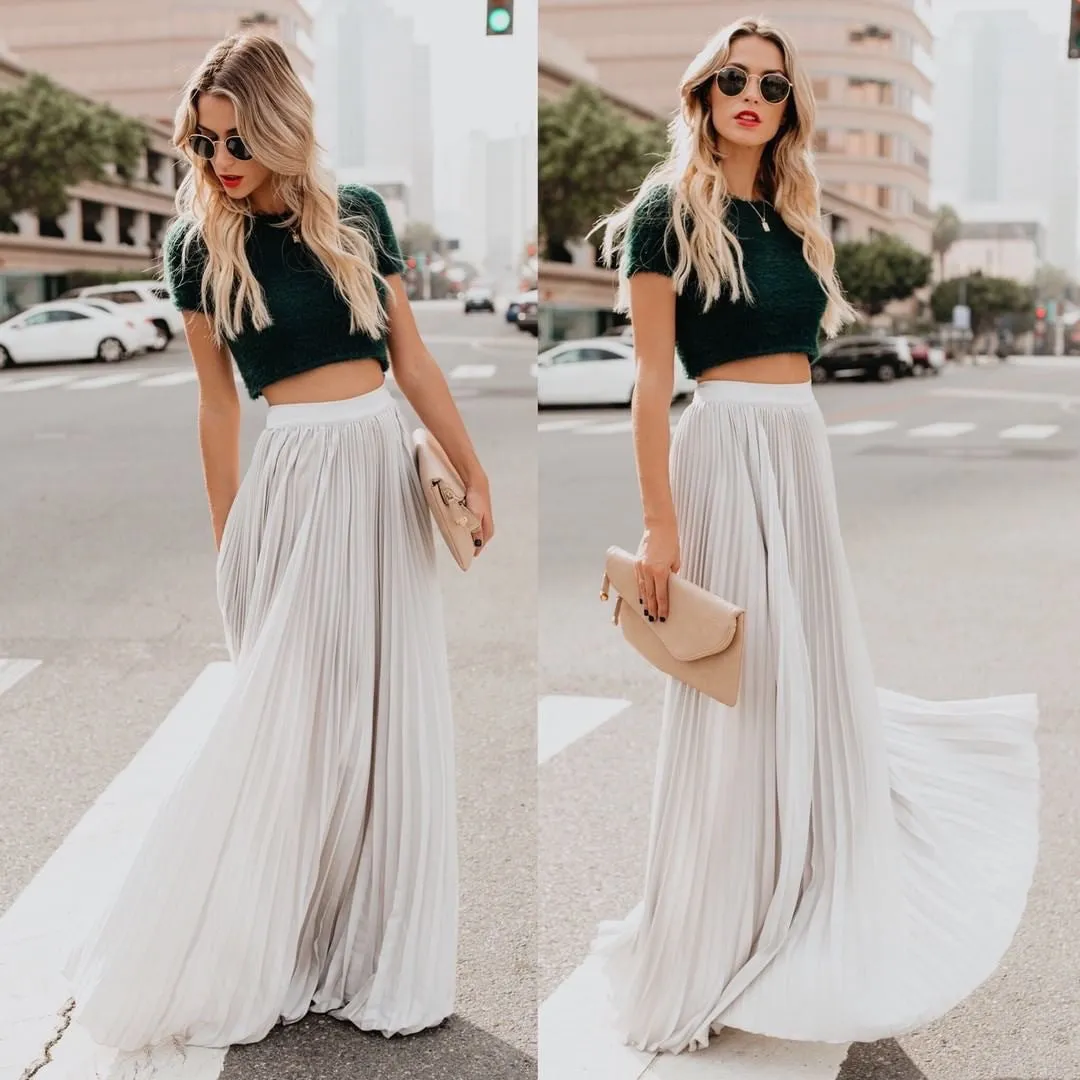 Retro Pleated Skirt