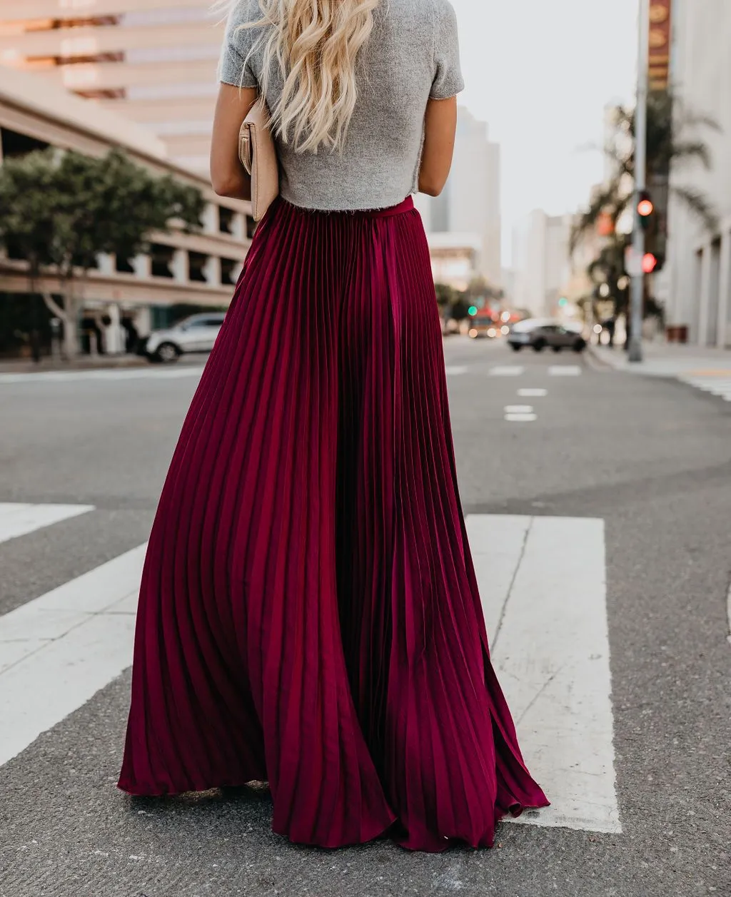 Retro Pleated Skirt