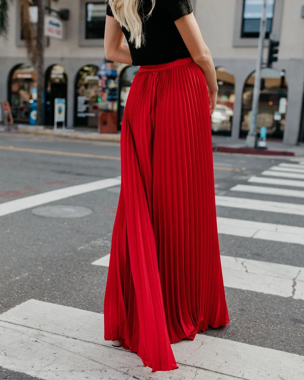 Retro Pleated Skirt