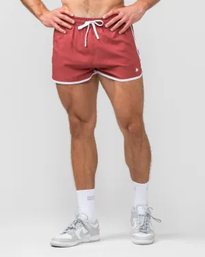 Retro Shorts - Dusty Red