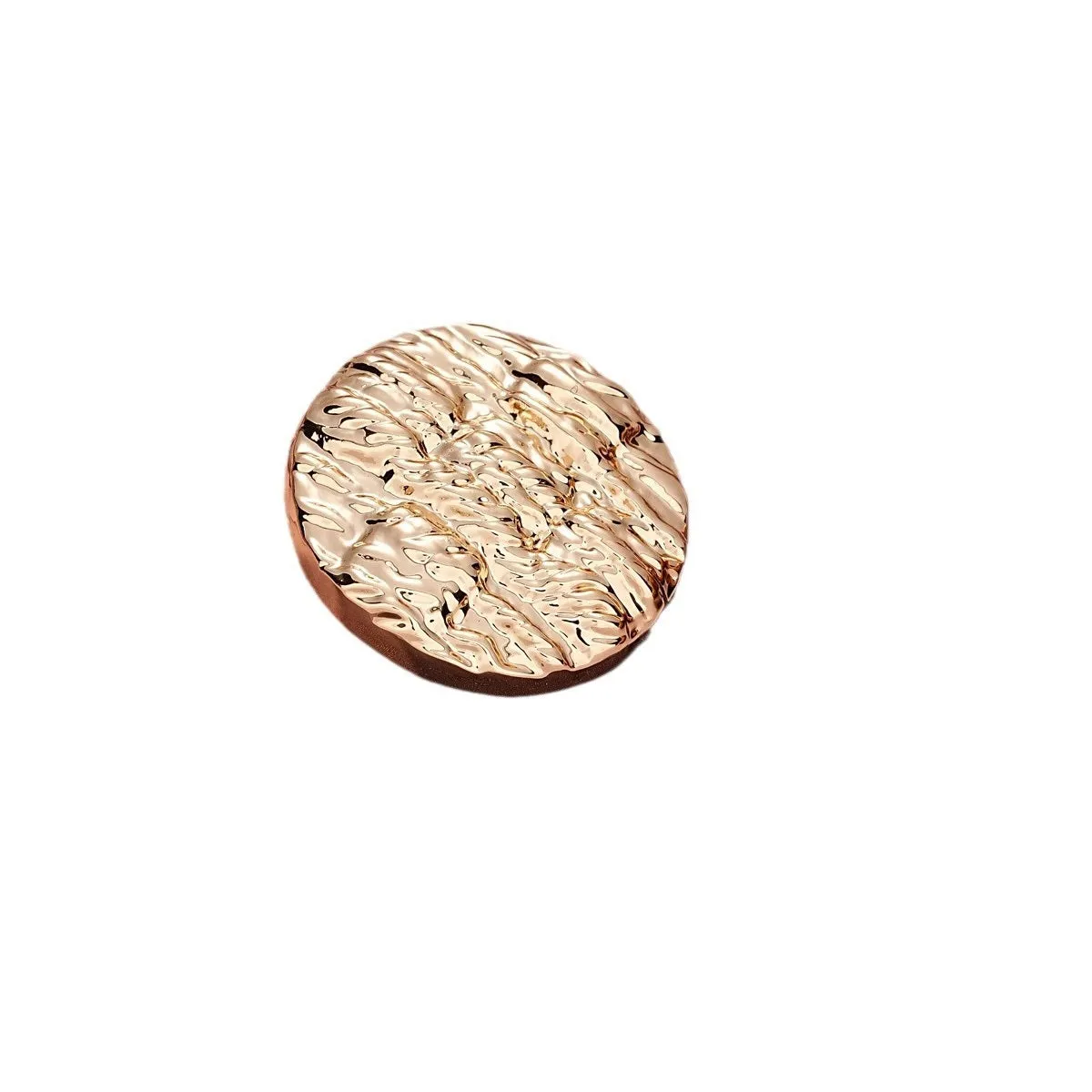 Retro Vertical and Horizontal Striped Texture Round Metal Button 10pcs