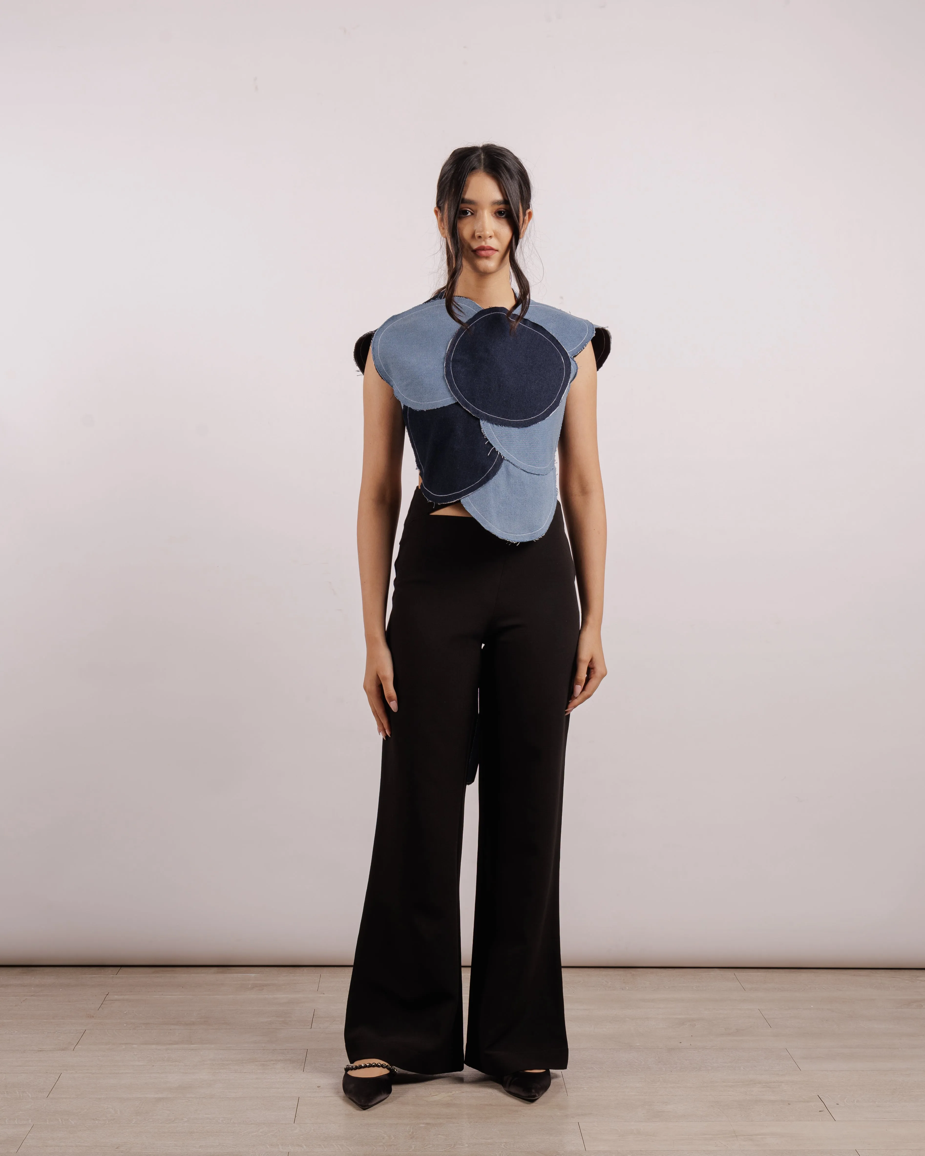 Reversible Denim Bubble Armor Vest