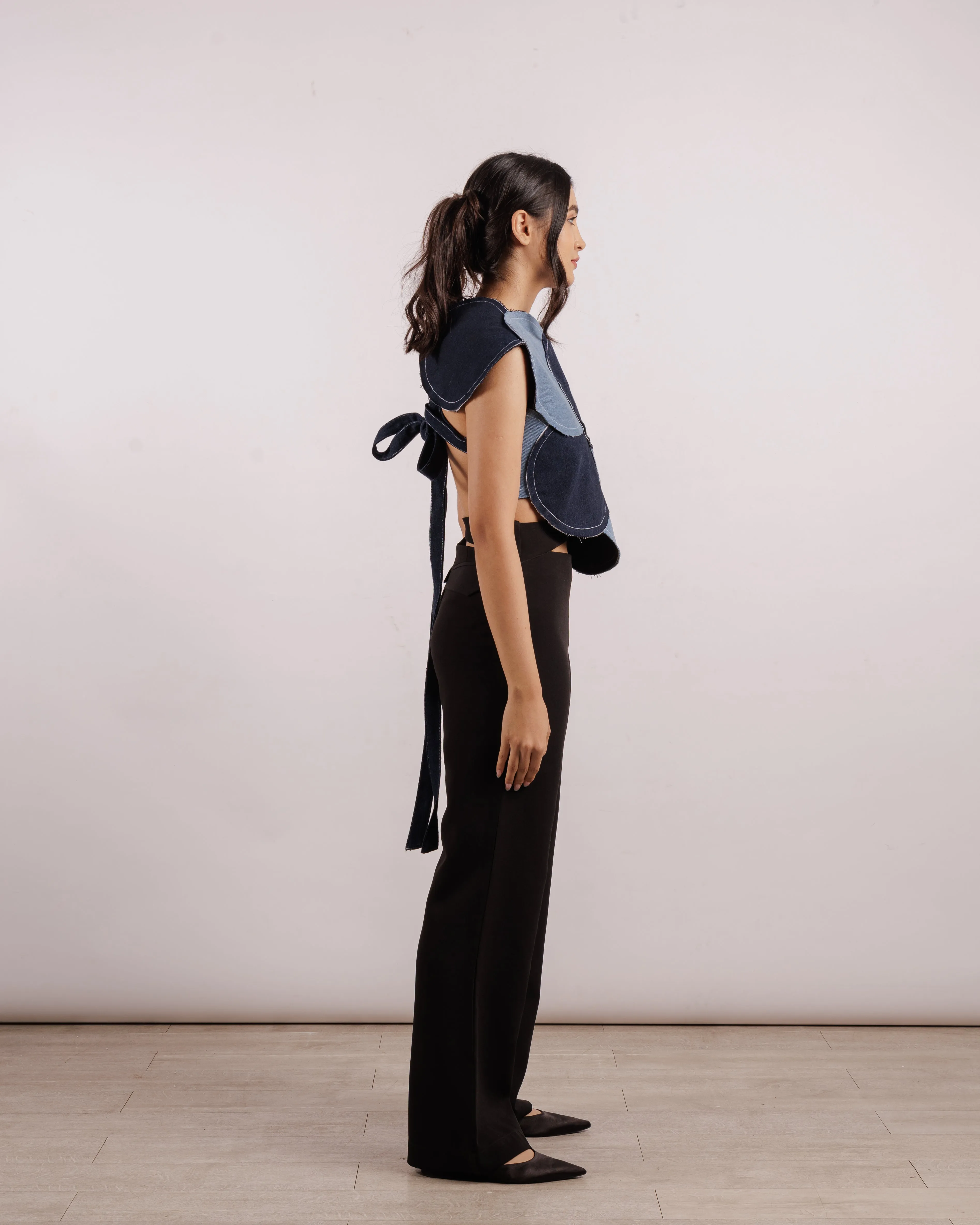 Reversible Denim Bubble Armor Vest