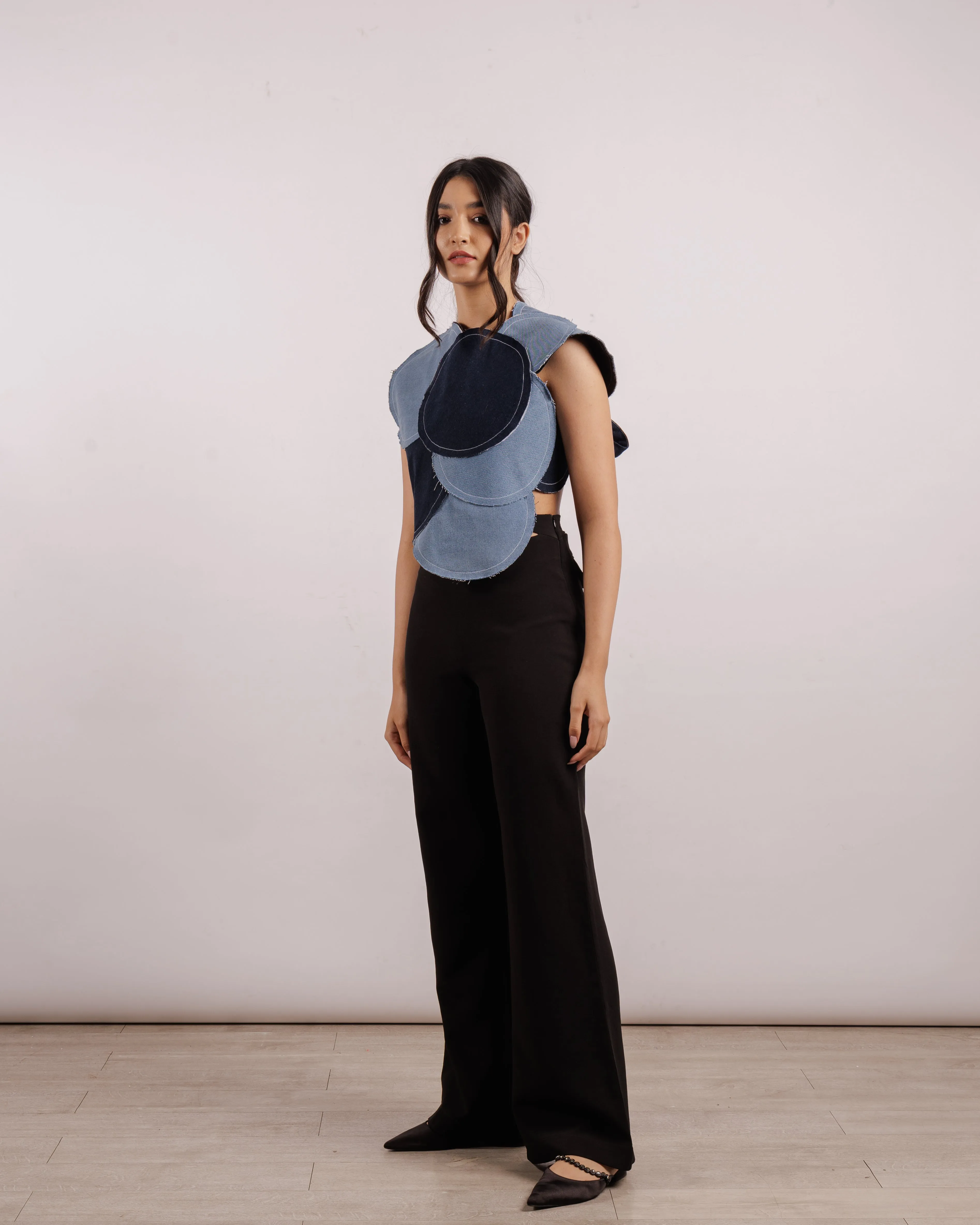 Reversible Denim Bubble Armor Vest