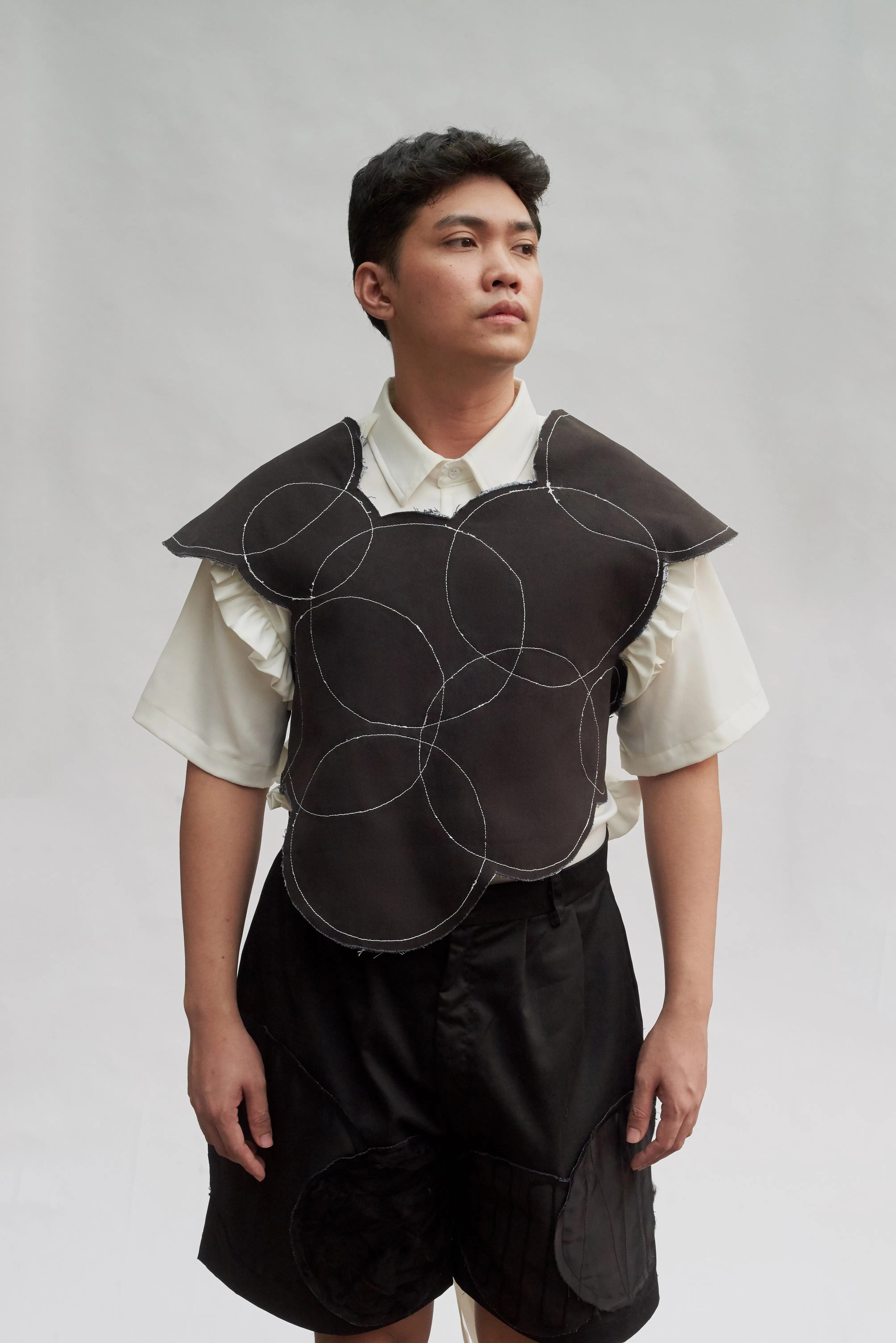 Reversible Denim Bubble Armor Vest