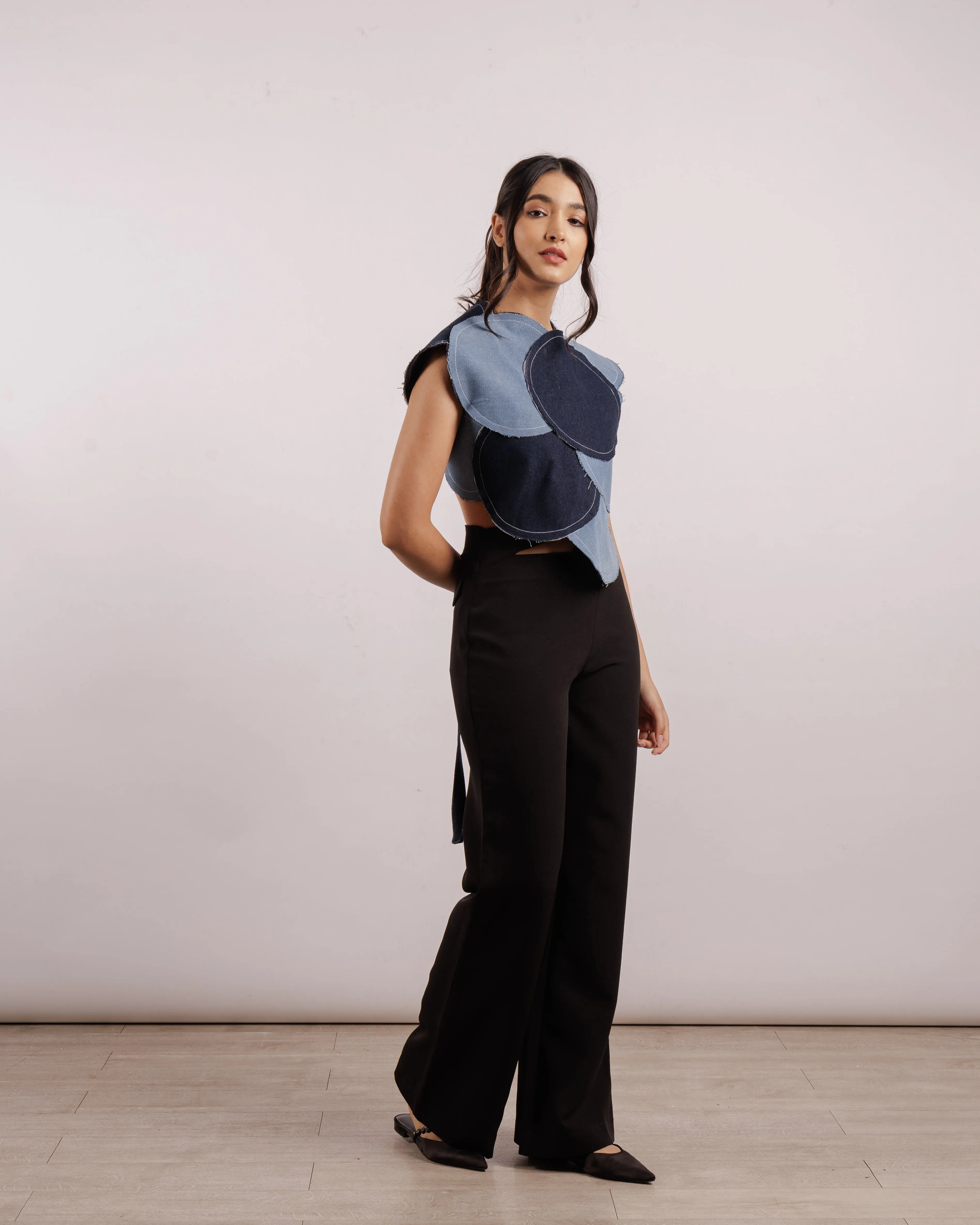 Reversible Denim Bubble Armor Vest