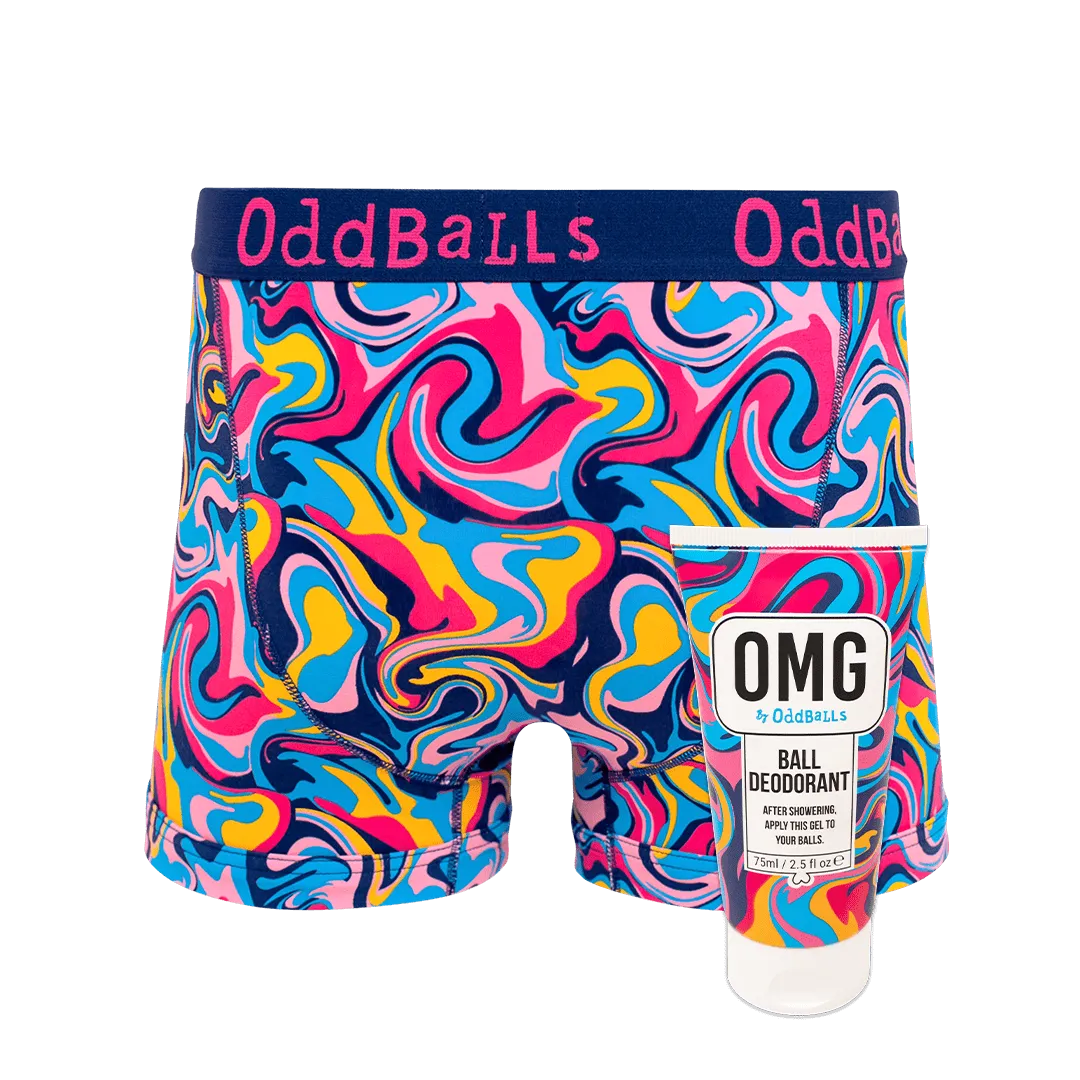 Ripple - Mens Boxer Shorts & Ball Deodorant Bundle