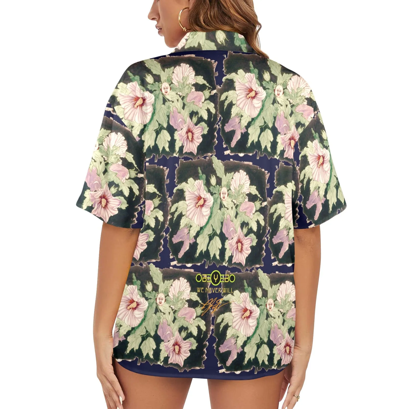 Rose Buddha Women's Hawaiian Shirt