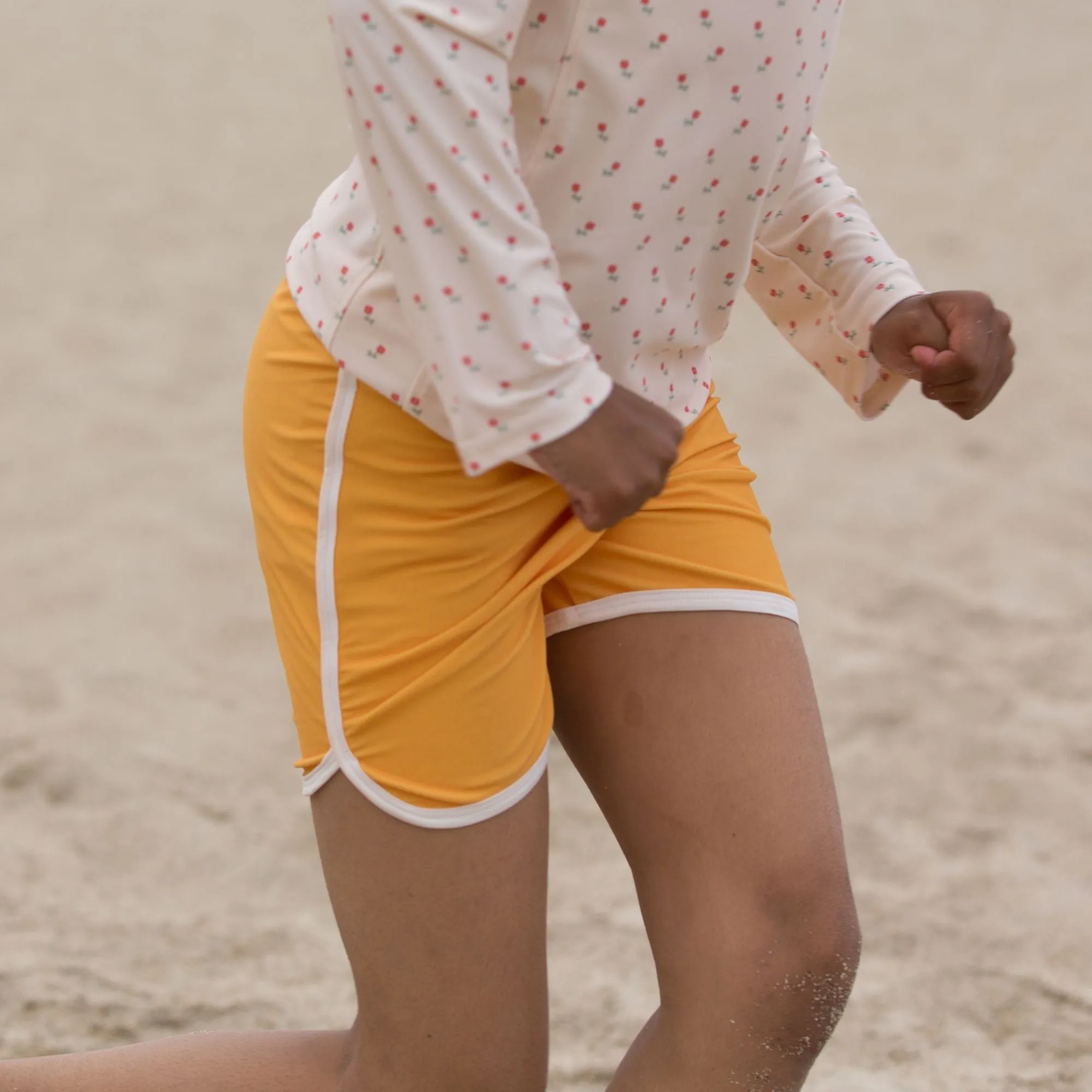 Rose Flowers UPF 50  Sunsafe Long Sleeve Rash Vest