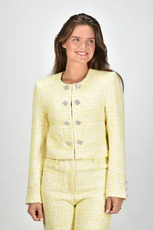 Rotate jack Boucle Cropped 112772-1895 pastel yellow