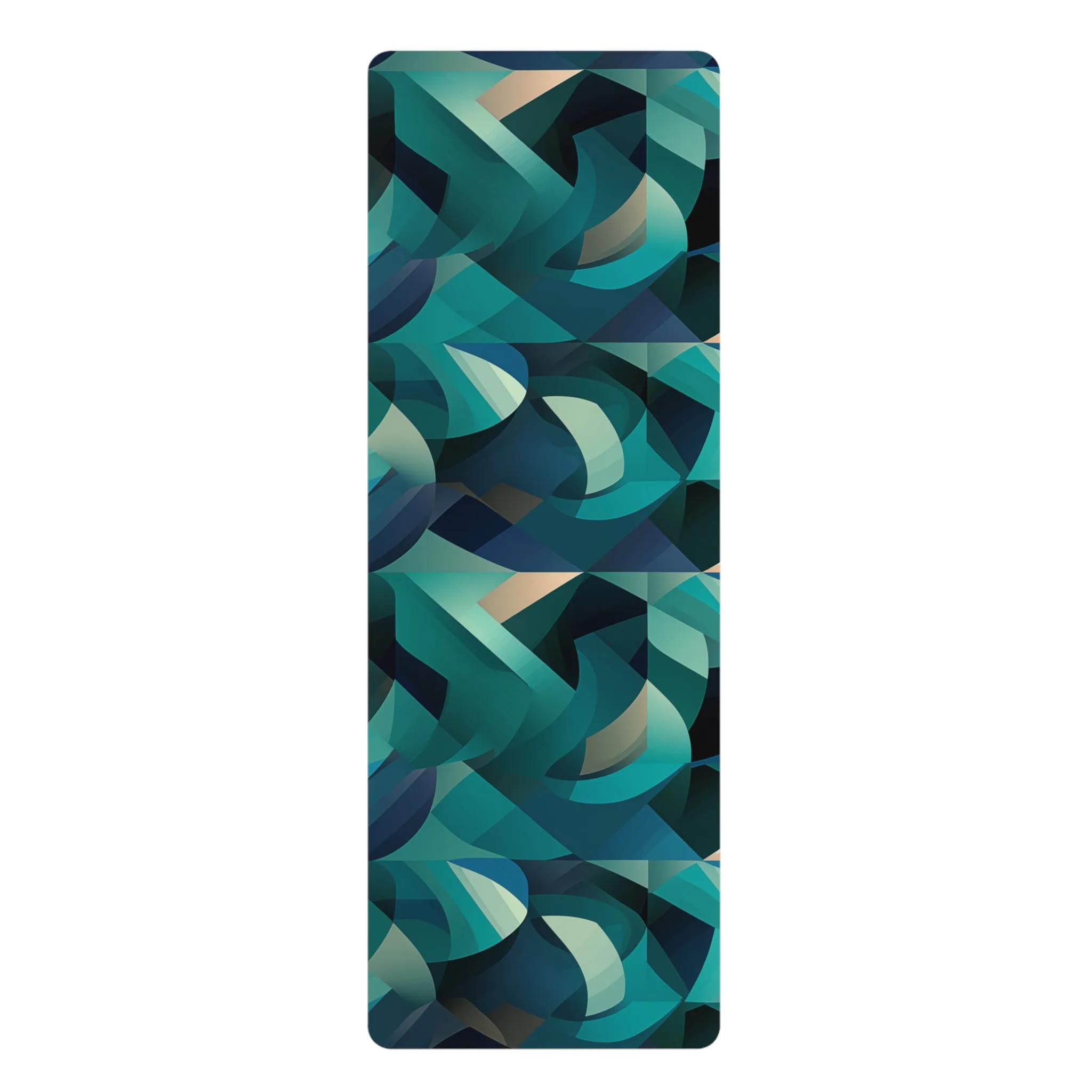 Rubber Yoga Mat- Clement Rome Geometric