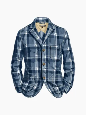 Rugged Madras Blazer