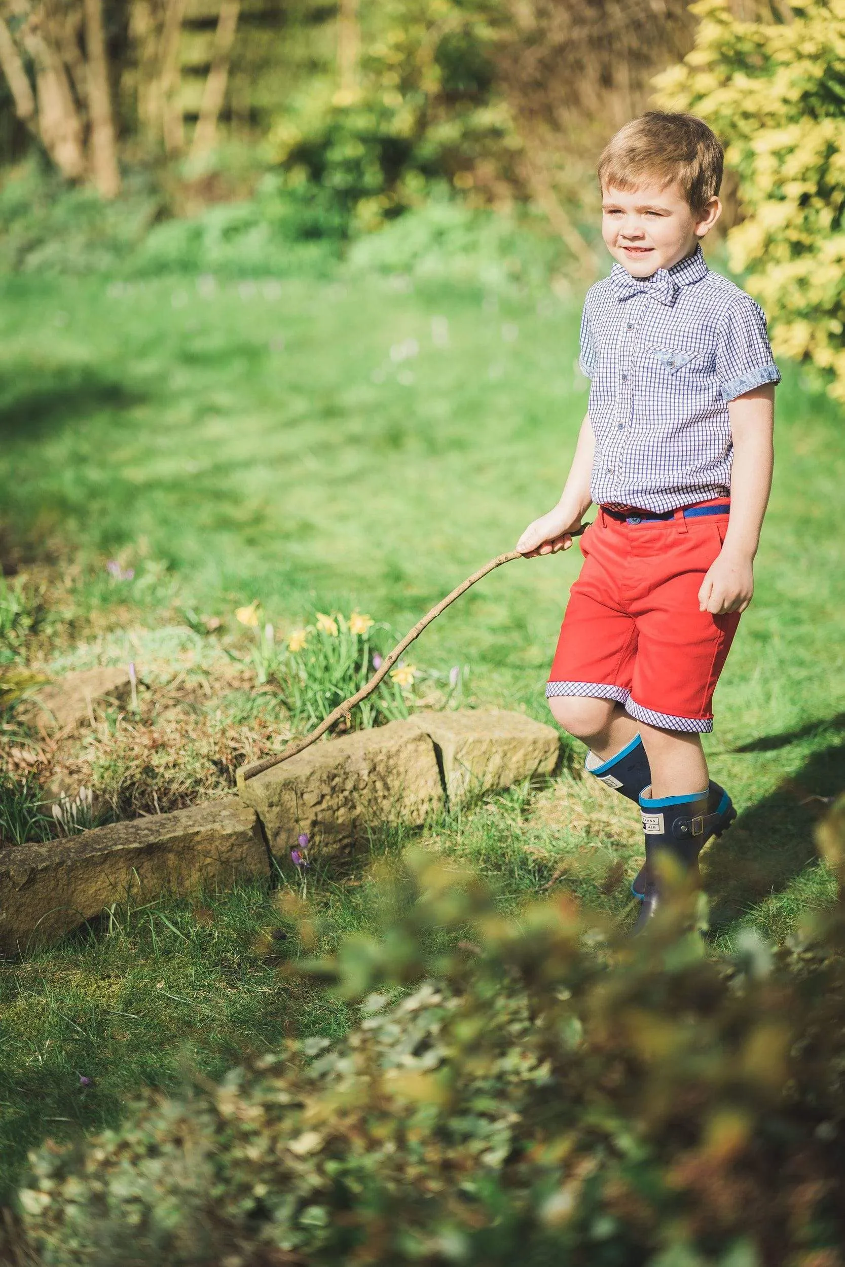 Rupert: Red shorts