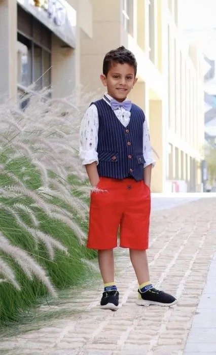 Rupert: Red shorts